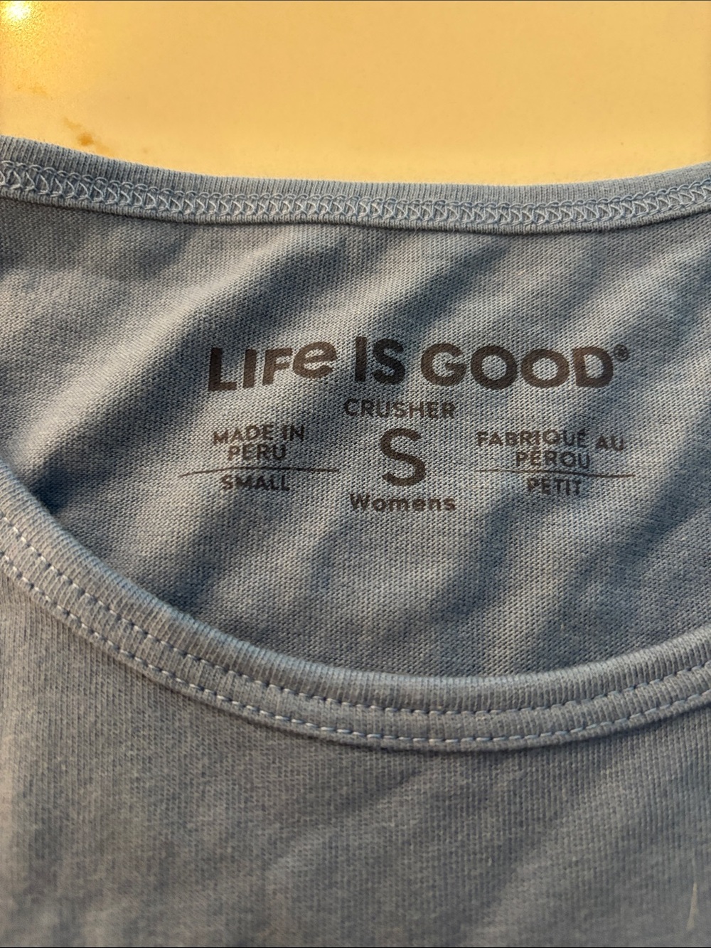 Life Is Good Girls Blue Graphic Tank with Dog & Butterfly - Picture 3 of 3